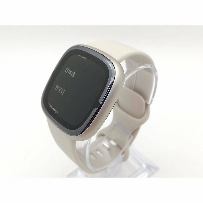 中古】Fitbit Fitbit Sense 2 ルナホワイト/プラチナアルミニウム【EC  