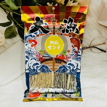 日本 大漁 瀬户內產 胡麻鱈魚絲 芝麻鱈魚絲  白芝麻鱈魚絲 黑芝麻鱈魚絲 鱈魚雙絲70g
