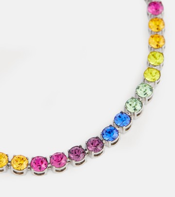 Amina Muaddi Tennis embellished anklet