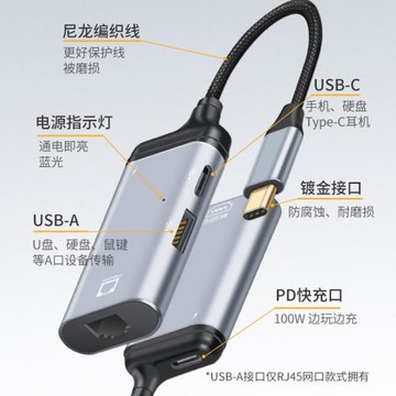 Typec轉hdmi同屏線轉換連接線轉DP投屏線4K高清VGA轉接頭手機平板電腦電視顯示器投影儀