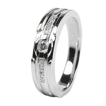 【BRILLMOND】10分 天然鑽石 925銀 守護男戒