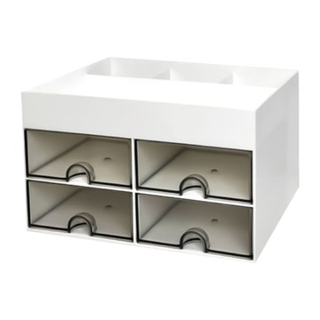 小麥購物 桌面抽屜收納架 C470 497g  1個  簡約白