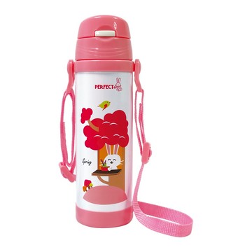 PERFECT 理想牌 金緻316不鏽鋼學生真空保溫杯 粉紅色350cc-Leidea樂德兒