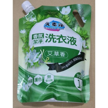 元素净香氛潔淨洗衣液 艾草香 補充包净含量:1 kg