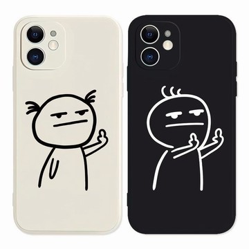 VIVO V29 V27 V25 V23 Y78 Y27 Y55S X90 X80搞怪線條小人X50E手機殼蘋果15