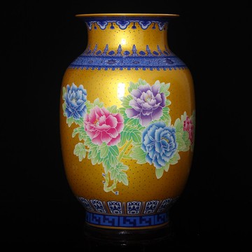 hc-099景德鎮陶瓷器花瓶擺件仿古中式落地家居客廳裝飾工藝品大號