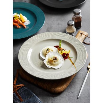 非洲之夜北歐西餐餐盤高級感酒店牛排餐盤輕奢家用意面盤高端盤子