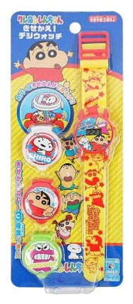 【震撼精品百貨】蠟筆小新_Crayon Shin-chan~蠟筆小新 電子錶玩具(附3款錶蓋)#01529