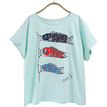 Koinobori Yurufuwa 女士 T 卹