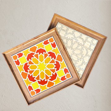 DIY 套組 ~ 現代幾何木質壁飾 ~ 律動 ~ 手工上色實木牆面藝術