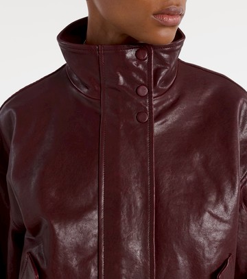 Veronica Beard Bateman cropped leather jacket