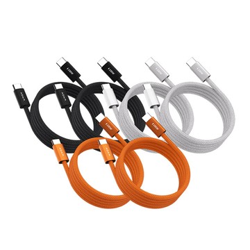 ADAM iLinio C100 USB-C 對 USB-C 100W 磁吸充電線1M 1米(一組2入)