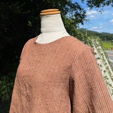 柿澀染連身裙 25051