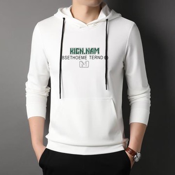 2025春秋季連帽衛衣男士休閑運動外套帥氣男裝長袖印花T恤潮上衣