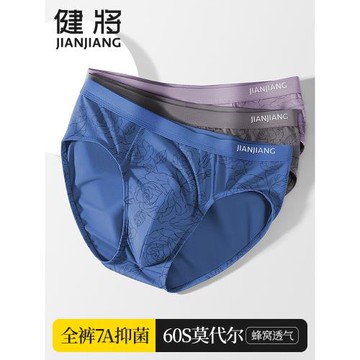 健將男士內褲三角褲男莫代爾冰絲男生短褲男式夏季新款薄男款褲衩