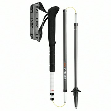 ├登山樂┤德國 LEKI Skytera FX.One SL 長握把單一長度碳纖維折疊快扣登山杖 1對 # 65620641