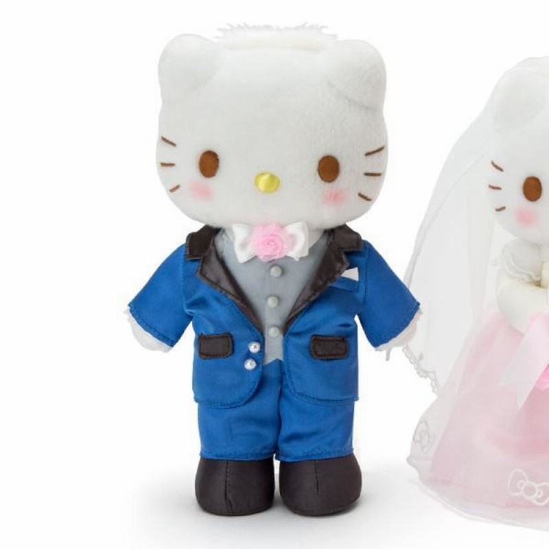 サンリオ キティちゃん バルーン電報 結婚式 ハローキティ＆ディアダニエル ウェディングBOXのぬいぐるみが運ぶワンバルーンセット |  LINEブランドカタログ