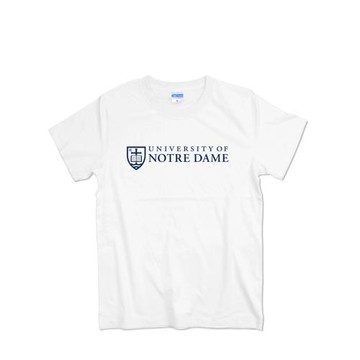 圣母大學T恤男短袖美國諾特丹大學純棉圓領印花情侶文化衫班服T恤