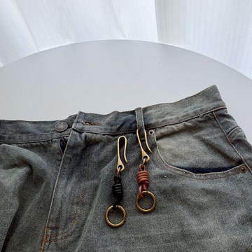 【衣衫倉庫】cleanfit  真皮金屬掛鉤 鑰匙掛繩  鑰匙圈 鑰匙扣 復古配件