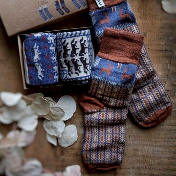 瑞典Ojbro Vantfabrik 美麗諾羊毛襪 3入組 - Medium 24至26 cm