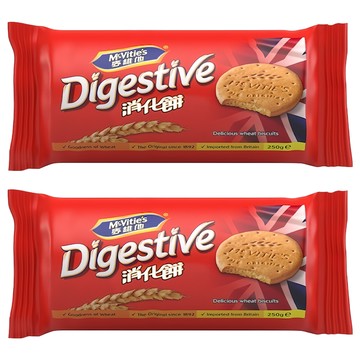 McVitie's 麥維他 消化餅 美味小麥餅乾 英國進口  250g  2包