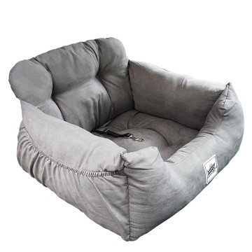 Mungmoongs 軟墊式寵物汽車座椅 M2  炭灰色  M2 (62 x 55 x 30 公分)  1個