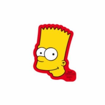 スモSS1004  【ザ・シンプソンズ】【The Simpsons】キャラクターステッカー【フェイス】【バート】【ファミリー】【シンプソンズ】【アメリカ】【テレビ】【ア…