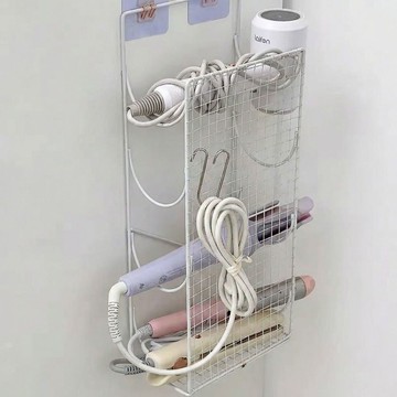 ✨新款特惠✨【宿舍必備】吹風機置物架免打孔衛生間收納繞線電吹風吹風筒支架