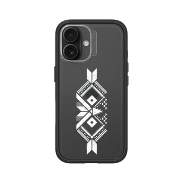 iPhone 16 Mod NX 黑 - 花生騷 WasangShow - 幾何貓頭鷹之眼