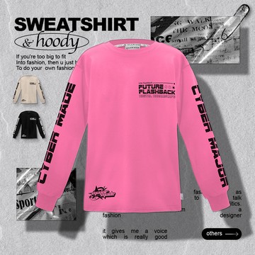 街頭側星星麻棉長T