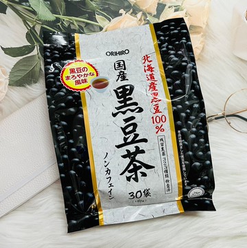 潼漾小舖 日本 orihiro 國產黑豆茶 30袋入 使用北海道產黑豆 零咖啡因 日本黑豆茶