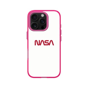iPhone 16 Pro Clear 粉漾桃 - NASA - The Worm (White)