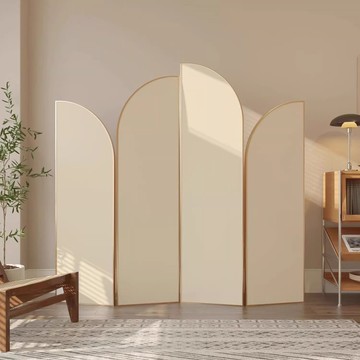 台灣公司貨 可開票 現代簡約屏風隔斷現代簡約客廳玄關鋁合金折疊移動入戶奶油風折屏 快速發貨