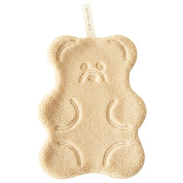 小熊軟糖造型擦手巾 22.5 x 17.5cm 奶油杏  1條