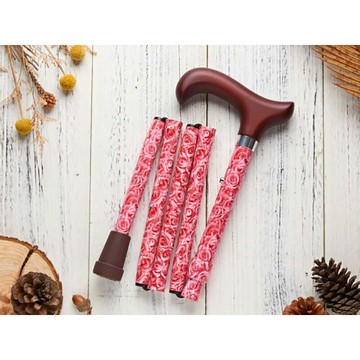 來而康 Merry Sticks 悅杖 醫療用手杖 (未滅菌) MS-572-847-077BR 繽紛生活 折疊手杖 紅玫 MS572847077BR