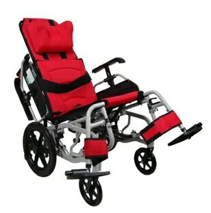 [頤辰] 鋁合金輪椅 YC-500小輪/中輪 (輪椅B款+附加A+C功能補助) 可拆掀扶手、可拆腳靠、空中傾倒功能