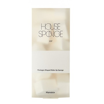 Hanskin 化妝海綿 House Sponge 五角形 20入  1盒  White