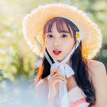 超大帽檐拉菲草帽女飄帶系帶遮陽帽子太陽防曬毛邊帽夏天韓國潮人1入