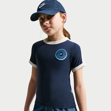 Nike Sportswear Older Kids' (Girls') Short-Sleeve Rib Top