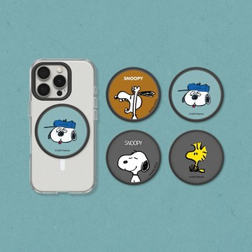 【犀牛盾】GRIP O MagSafe兼容磁吸輕巧手機支架∣固架∣立架(Snoopy)