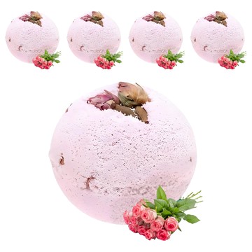 BOEMI 波西米亞 玫瑰花蕾沐浴球 手工製造 植萃果氛精油  100g  5個