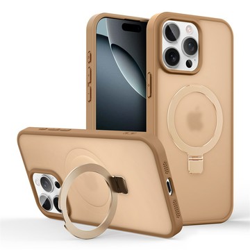 Magsafe磁吸 一體支架 磨砂膚感無指紋 手機殼 適用iPhone16 15ProMax 蘋果14 13 12 11