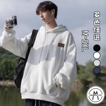 【M世代】帽T 連帽上衣 大學T 衛衣 長袖上衣 袋鼠兜口袋 男女情侶百搭 情侶裝 大尺碼 男裝 BHLL271