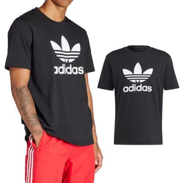 Adidas Trefoil T-shirt 男款 黑色 三葉草 運動 上衣 T恤 休閒 短袖 IU2364