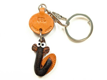 鰻魚 造型 迷你 真皮鑰匙圈 手作 日本製 立體造型 VANCA