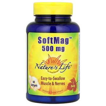Nature's Life, SoftMag，500 毫克，60 粒軟膠囊