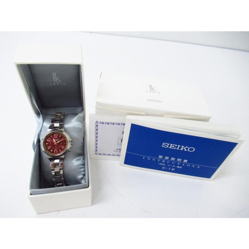SEIKO セイコー LUKIA ルキア 1B25-OACO タフソーラー 腕時計 ...