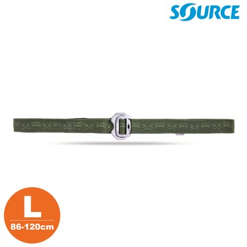 SOURCE 藏錢腰帶 Slim Travel Belts (鋁扣) 深綠色 L｜(86-120cm / 織帶寬 2.5cm)