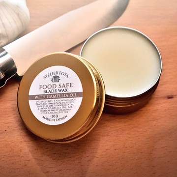 AtelierFoya食品級防鏽刀油(刃物椿)50g丨廚刀 碳鋼刀 露營刀保養