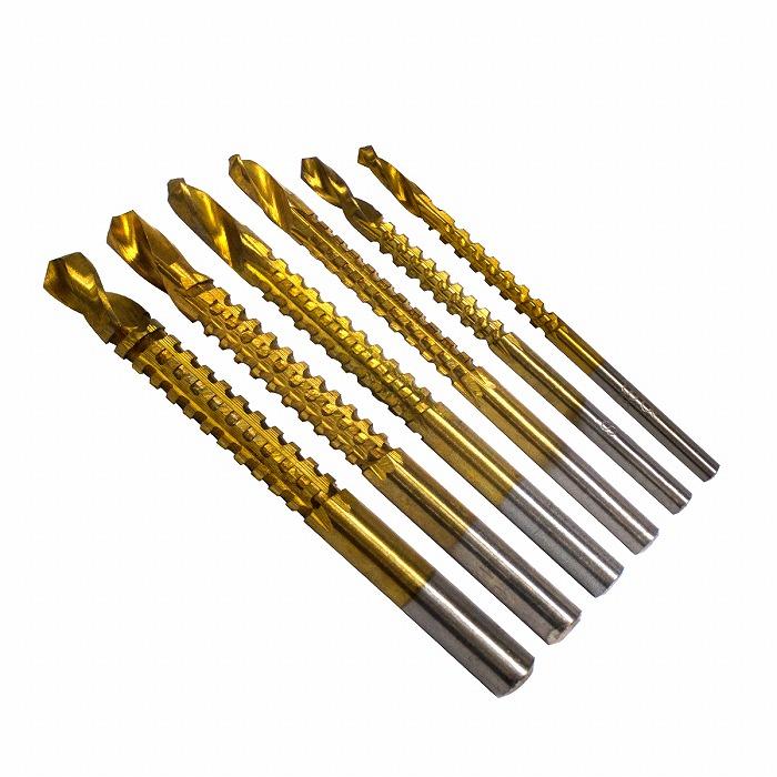 のこぎりドリル 3〜8mm 6本セット ドリル 刃 ビット 電動 のこぎりドリル 3〜8mm 6本セット ドリル 刃 ビット 電動